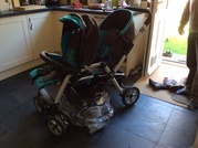 Double pushchair buggy